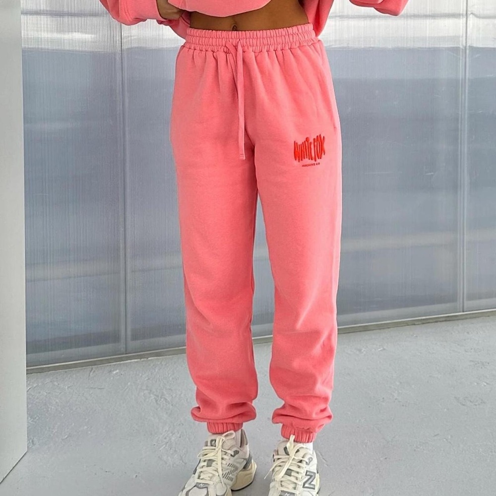 White fox Melon Sweatpants